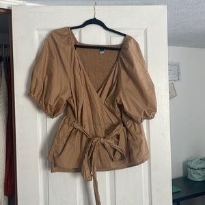 Old Navy womens peplum wrap top 2x